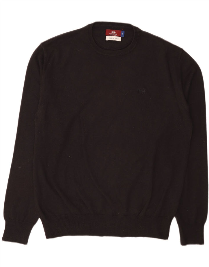 La Martina Herre Buenos Aires Crew Neck Jumper Sweater Medium Navy Blue