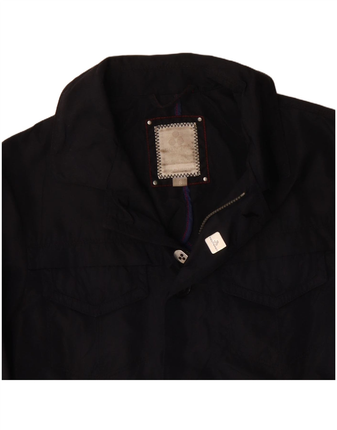 PEUTEREY Herre Utility Jacket UK 36 Small Navy Blue Polyamid