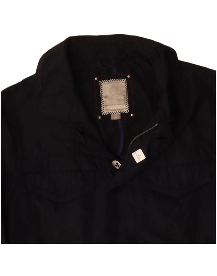 PEUTEREY Herre Utility Jacket UK 36 Small Navy Blue Polyamid