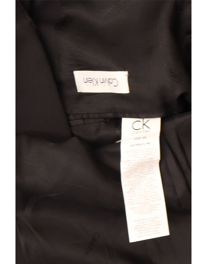 Calvin Klein Herre 2-knaps blazerjakke IT 52 XL Sort Polyester