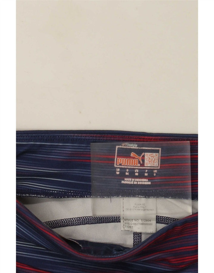 Puma Dame Capri Leggings UK 8 Small Multicolored Striped