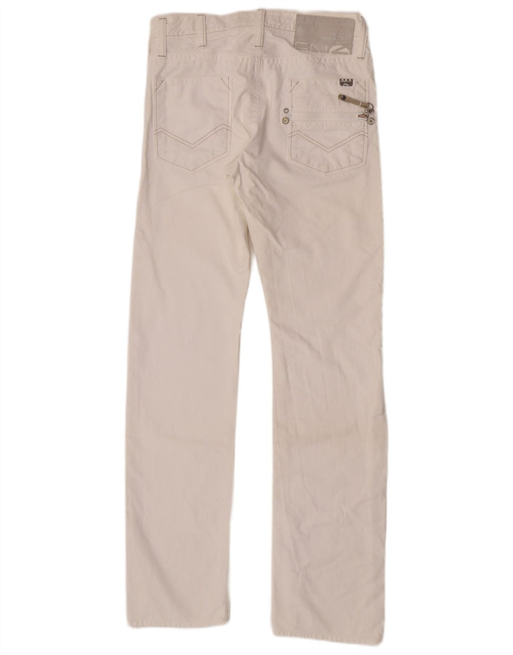 Energie Herre Emerson Straight Jeans W30 L34 Hvid Bomuld