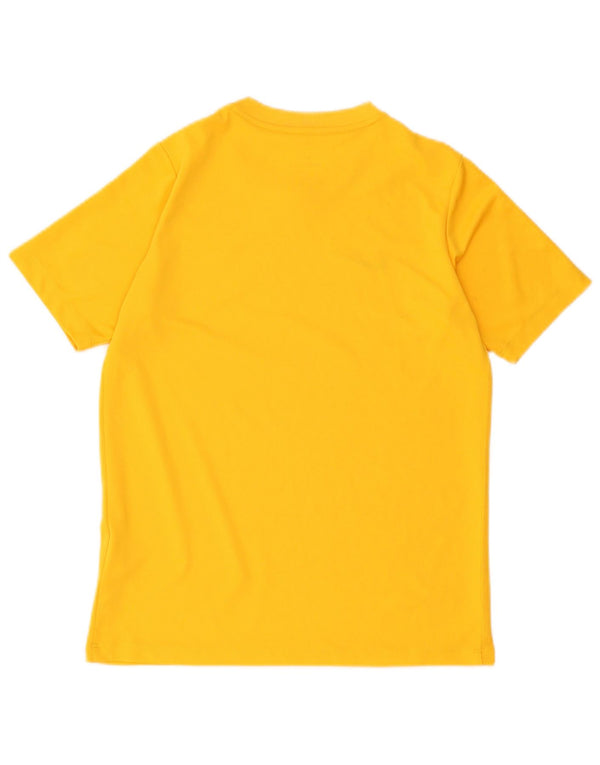 Nike Boys Dri Fit T-Shirt Top 12-13 År Stor Gul Polyester