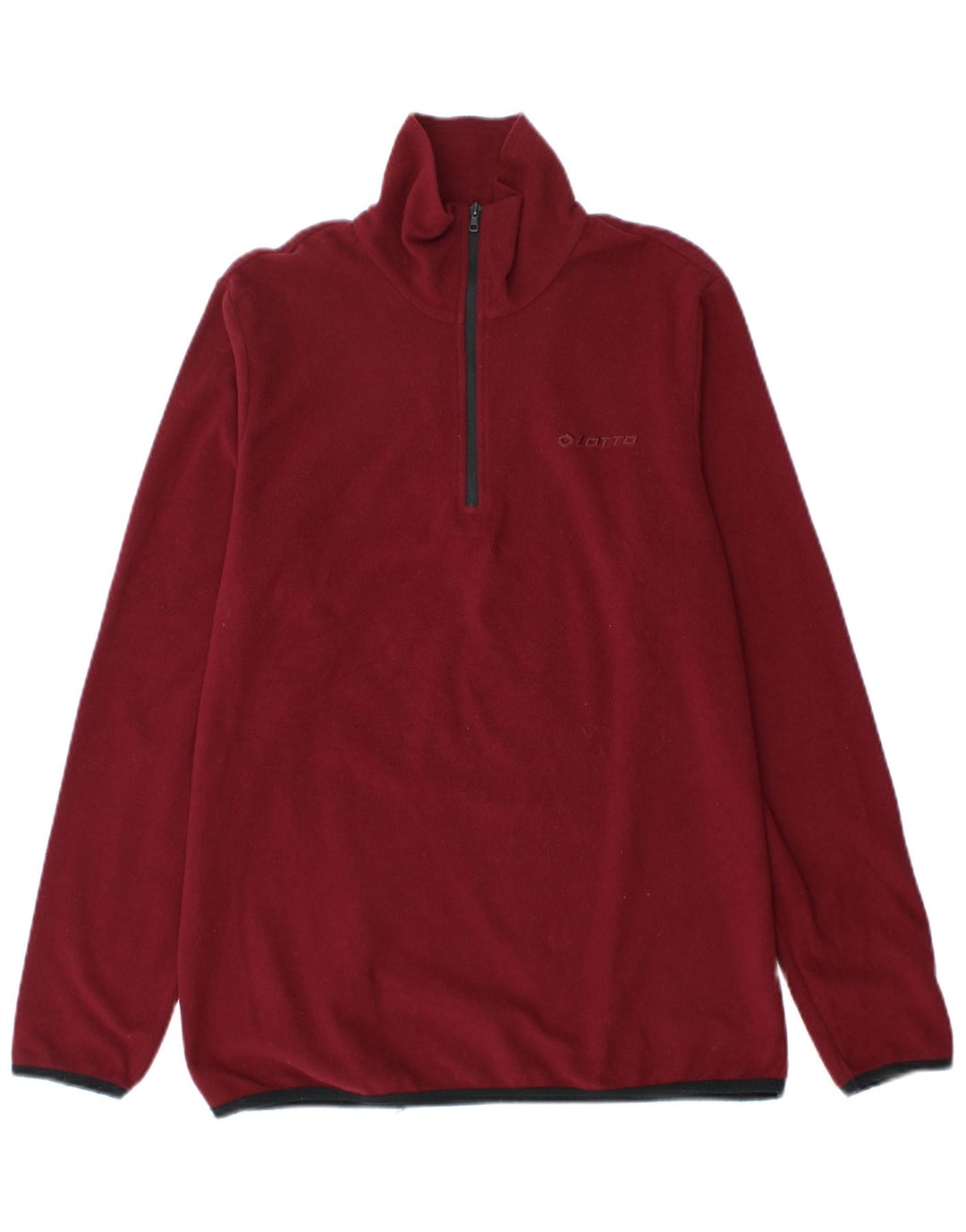Lotto Herre lynlås hals Fleece Jumper Medium Burgundy Polyester