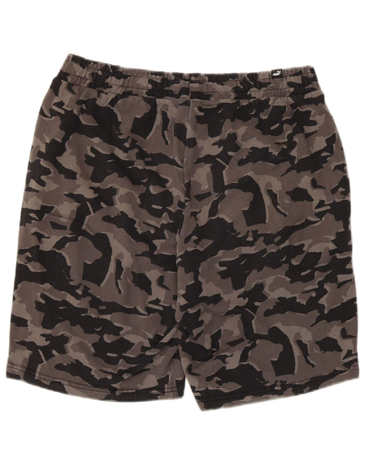 Puma Herre Sportshorts Stor Grå Camouflage Bomuld