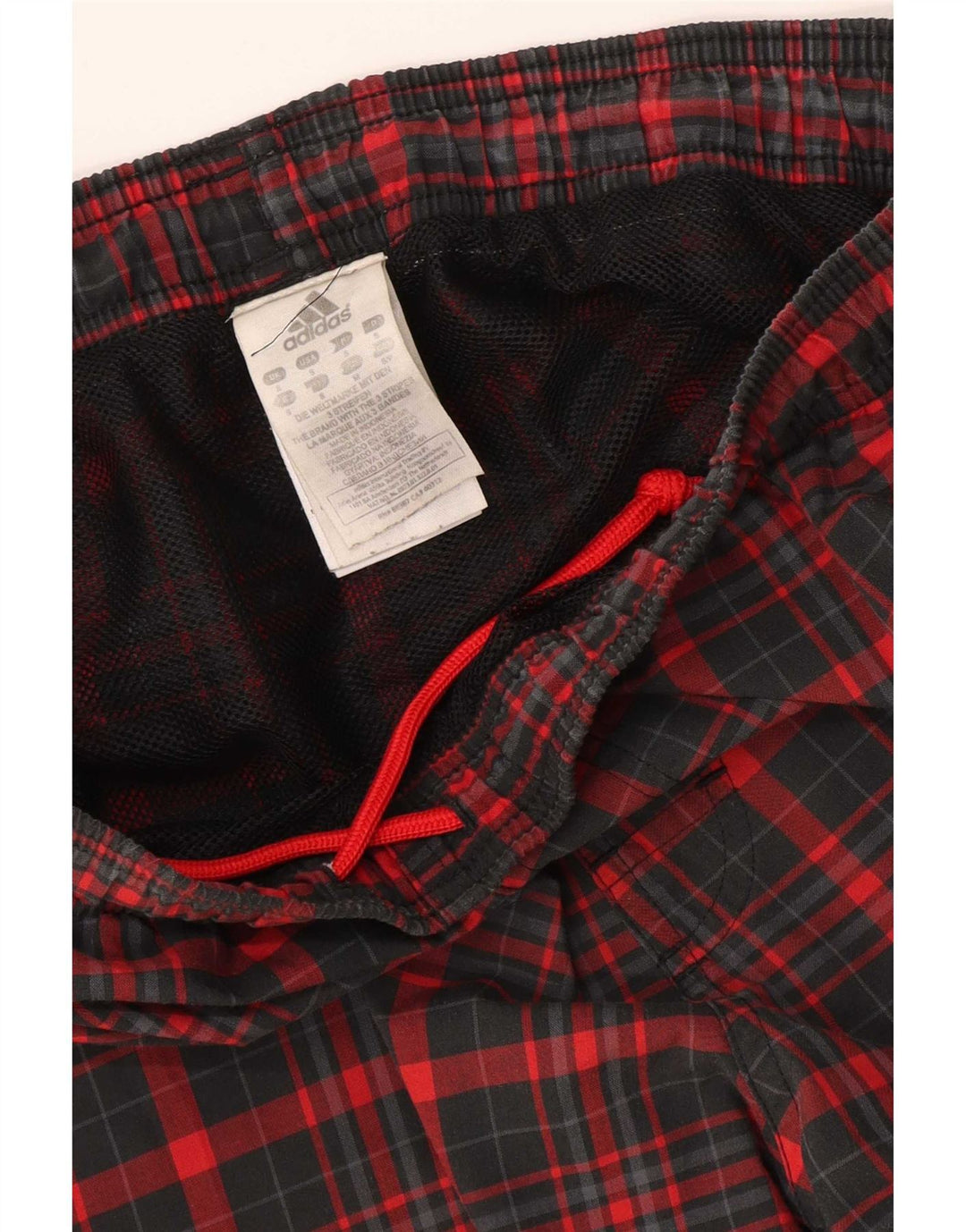 Adidas Sportsshorts til mænd Små rødternet polyester