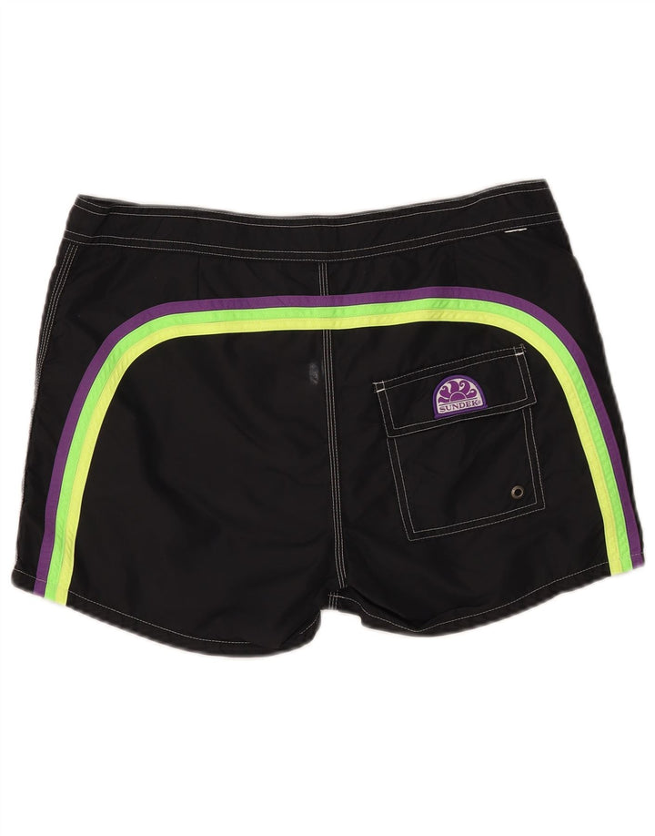 SUNDEK Mens Swimming Shorts Medium Black Nylon