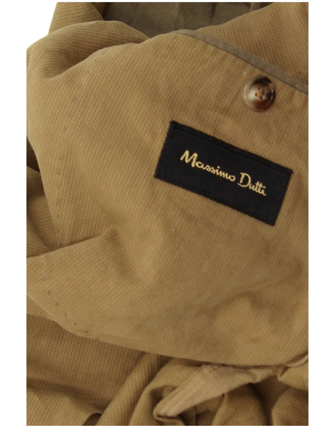 Massimo Dutti Herre 2 Button Blazer Jacket UK 36 Small Brown
