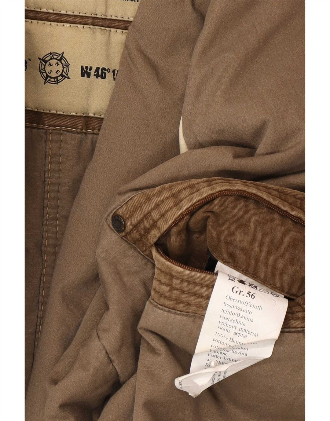 Camel Active Herre Military Jacket IT 56 3XL Brun Bomuld