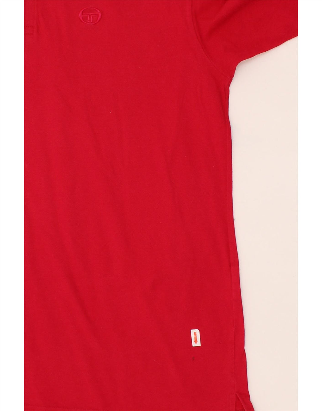 SERGIO TACCHINI Mens Polo Shirt  Size 38 Medium Red Cotton Vintage Sergio Tacchini and Second-Hand Sergio Tacchini from Messina Hembry 