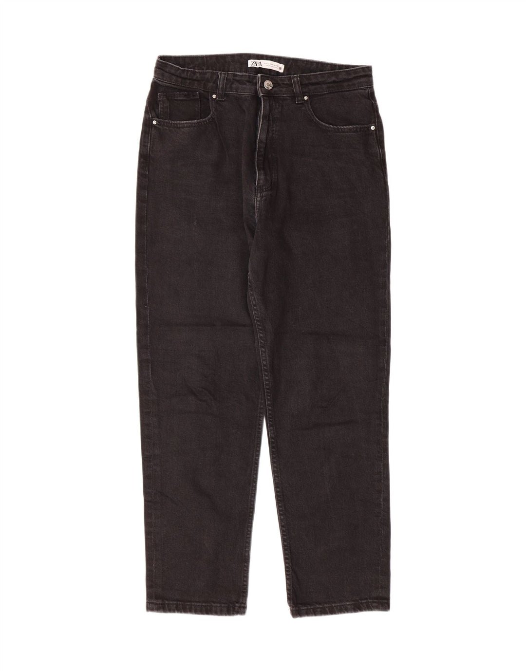 ZARA Womens Straight Jeans EU 42 Large W32 L28 Black Cotton Vintage Zara and Second-Hand Zara from Messina Hembry 