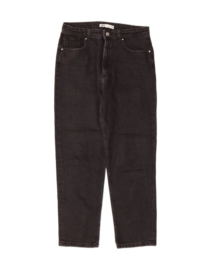 ZARA Womens Straight Jeans EU 42 Large W32 L28 Black Cotton Vintage Zara and Second-Hand Zara from Messina Hembry 