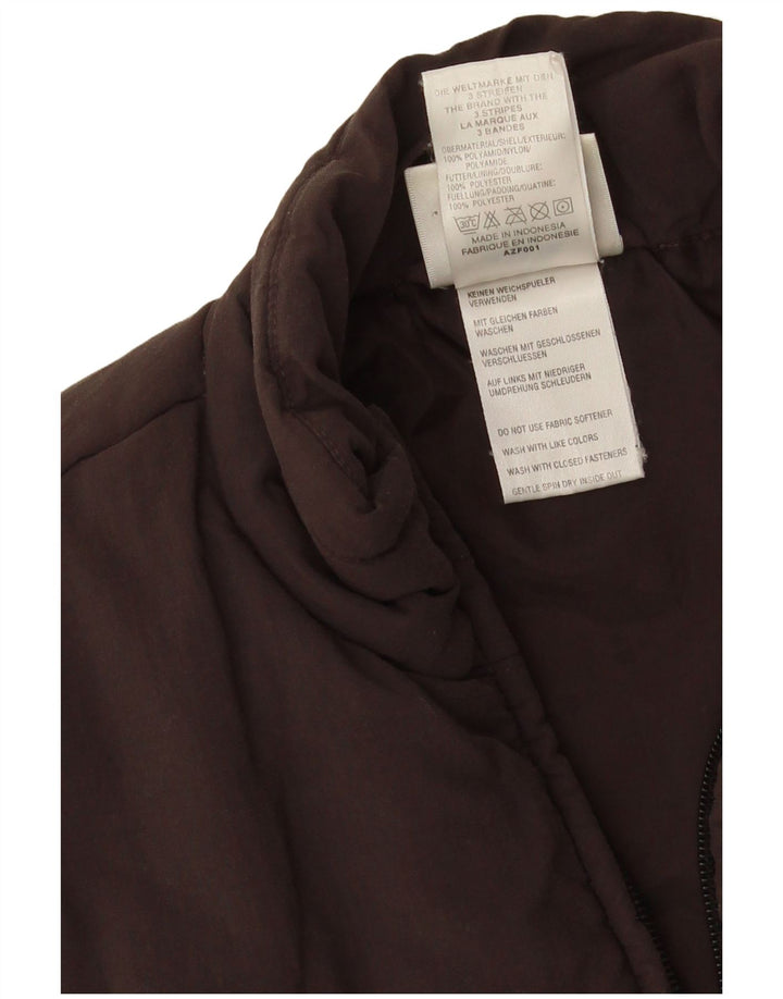 Adidas Dame Polstret Gilet UK 10 Lille brun polyamid