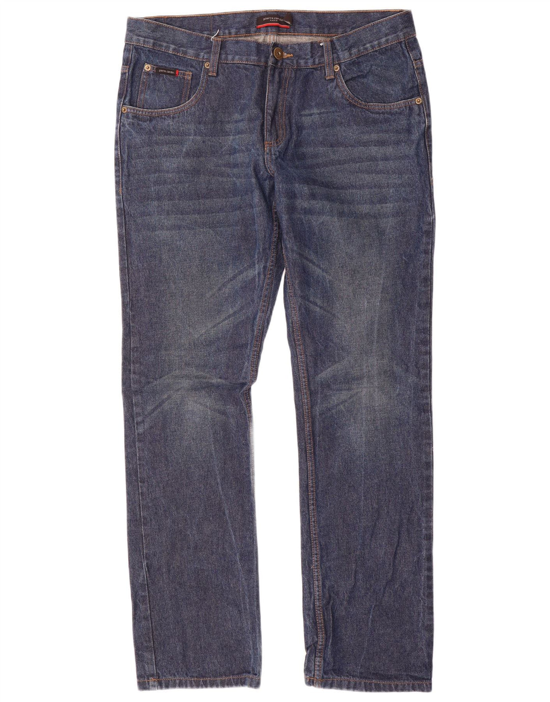 Pierre Cardin Straight Jeans til mænd W38 L33 Blå Bomuld