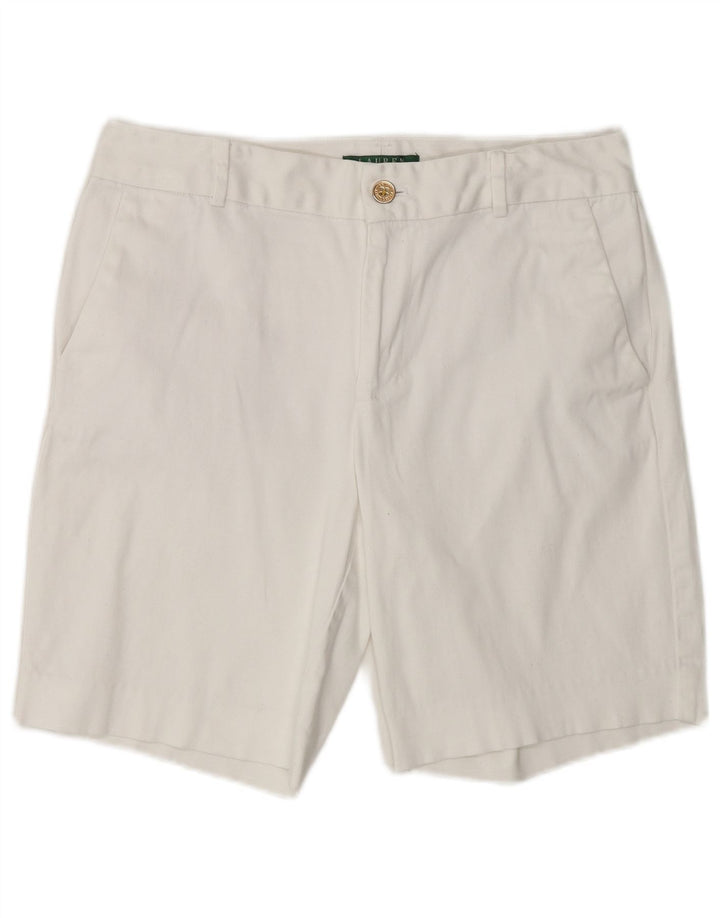 Ralph Lauren Dame Chino Shorts US 8 Medium W32 Hvid Bomuld