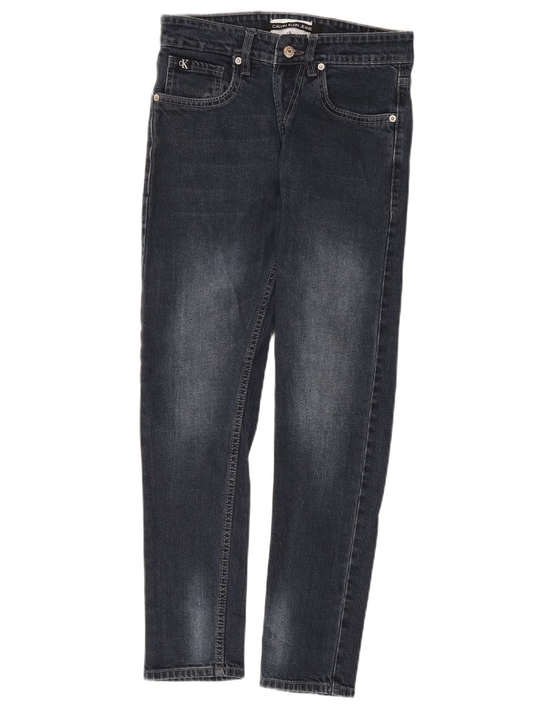 Calvin Klein Herre Slim Jeans W30 L28 Marineblå Bomuld