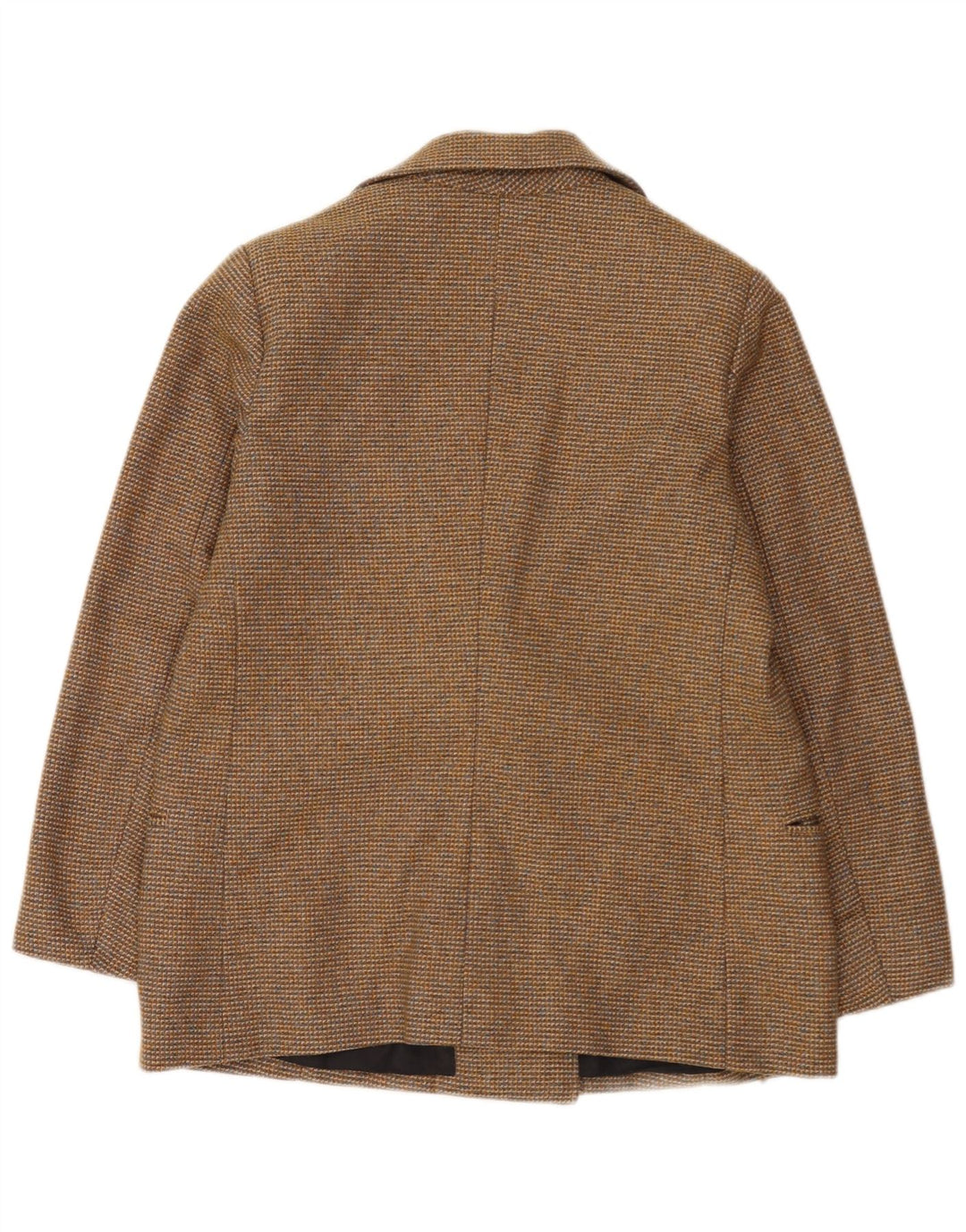 Vintage Dame Dobbeltradet Blazer Jacket UK 12 Medium Brown Flecked