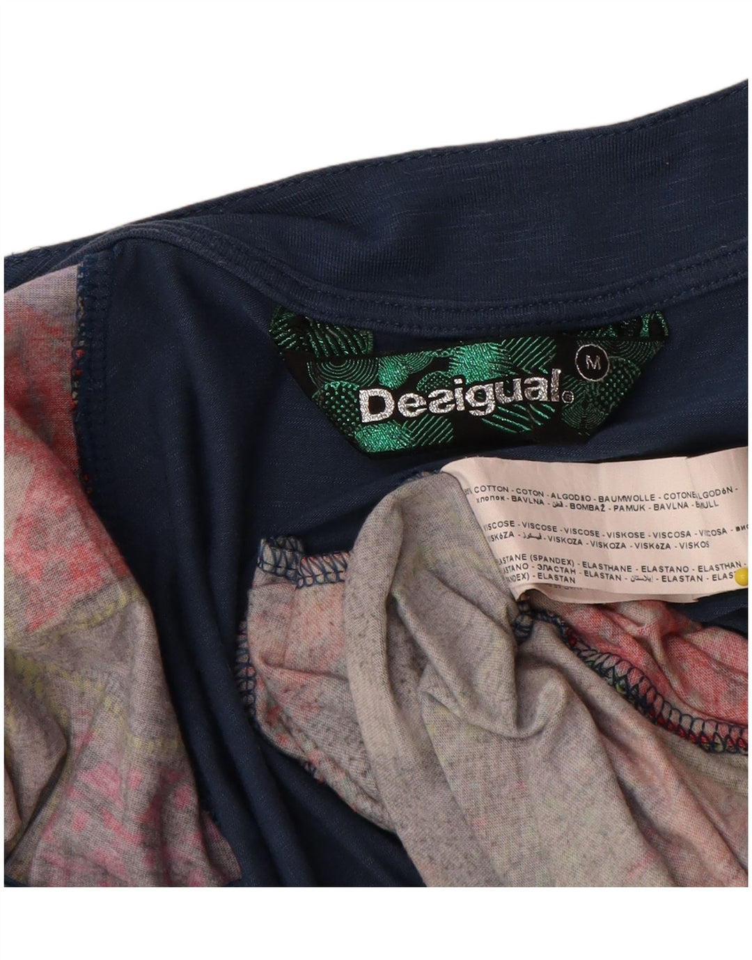 Desigual Kvinders grafisk boblekjole UK 12 Medium Flerfarvet Geometrisk