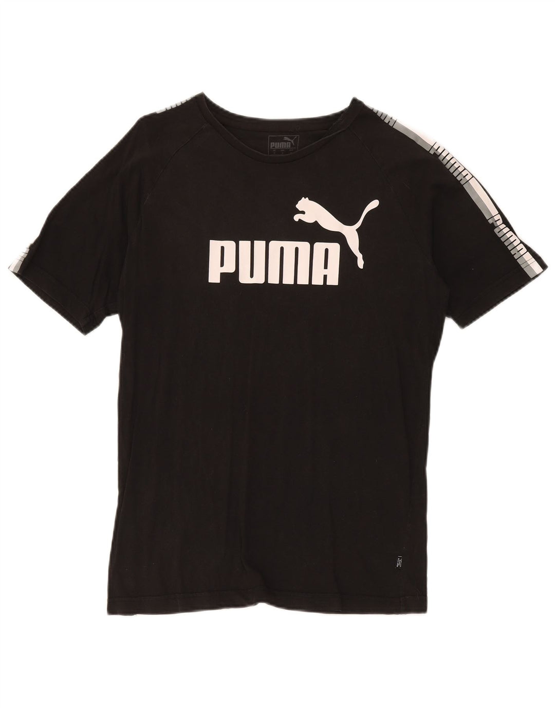 Puma Herre Grafisk T-Shirt Top Medium Sort