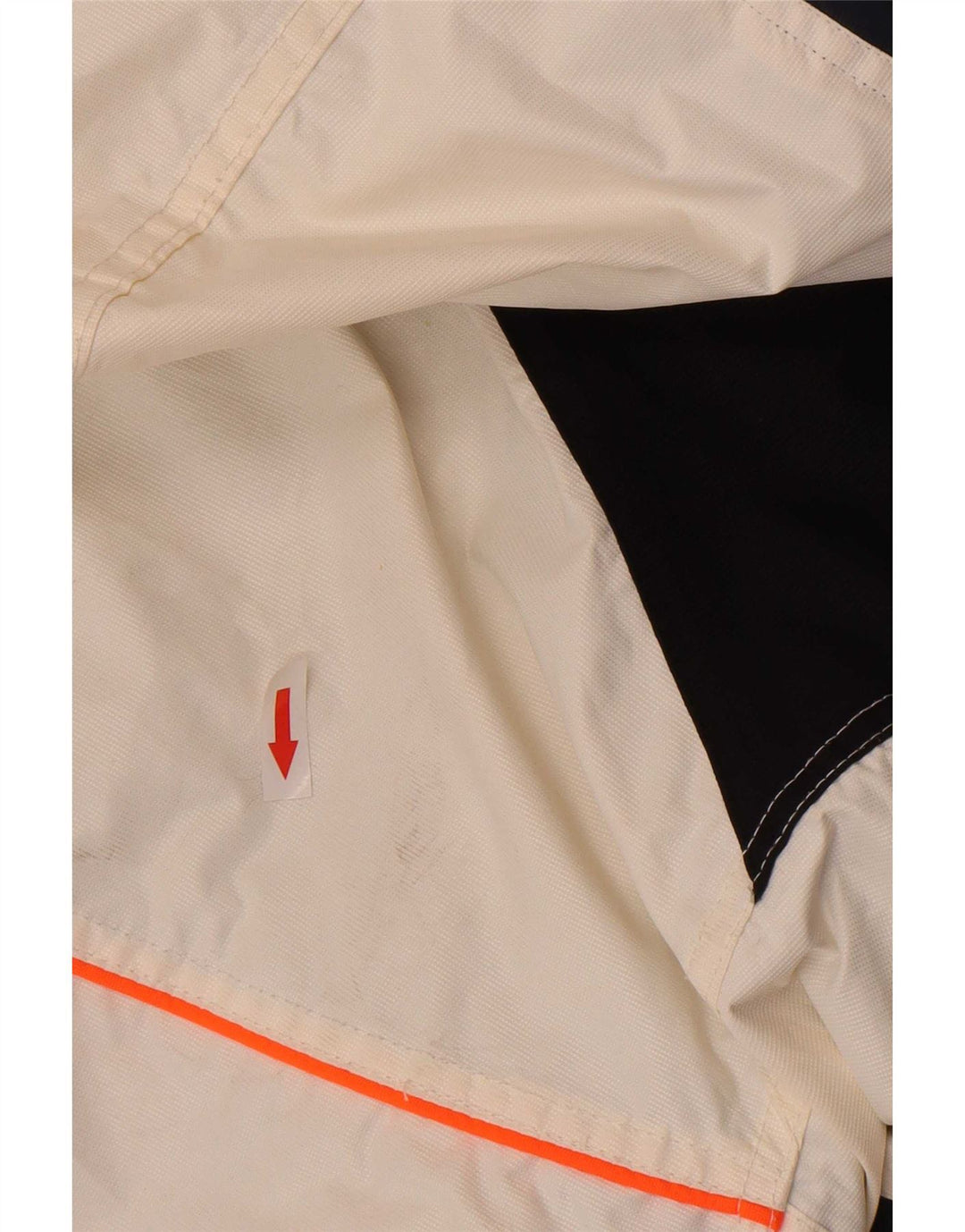 Pyramid Herre Hætte Skijakke UK 36 Small White Colourblock Nylon