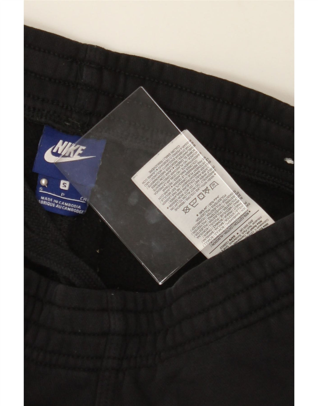 NIKE Mens Tracksuit Trousers Joggers Small  Black Cotton Vintage Nike and Second-Hand Nike from Messina Hembry 