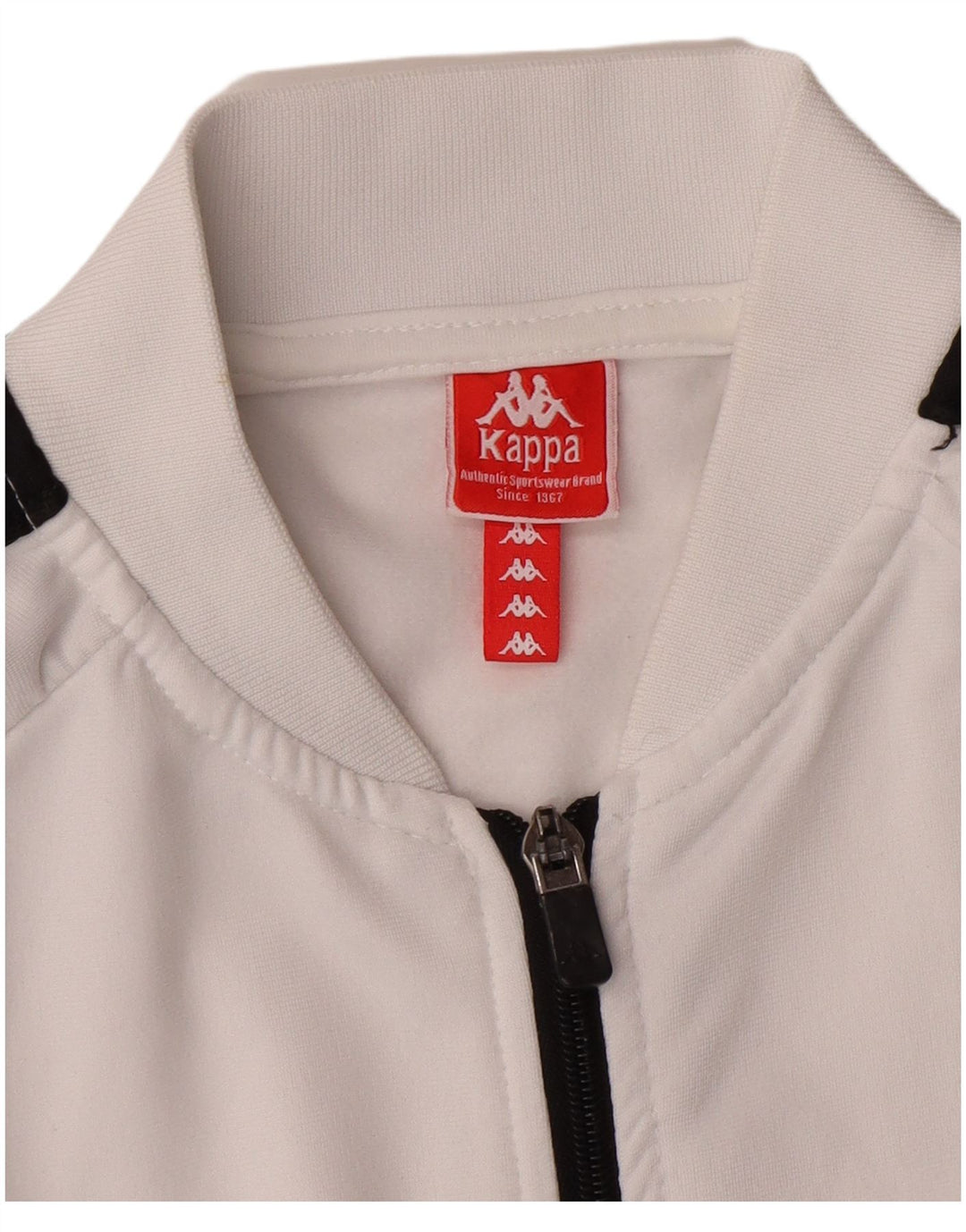 KAPPA piger grafisk træningsdragt topjakke 11-12 år Lille hvid