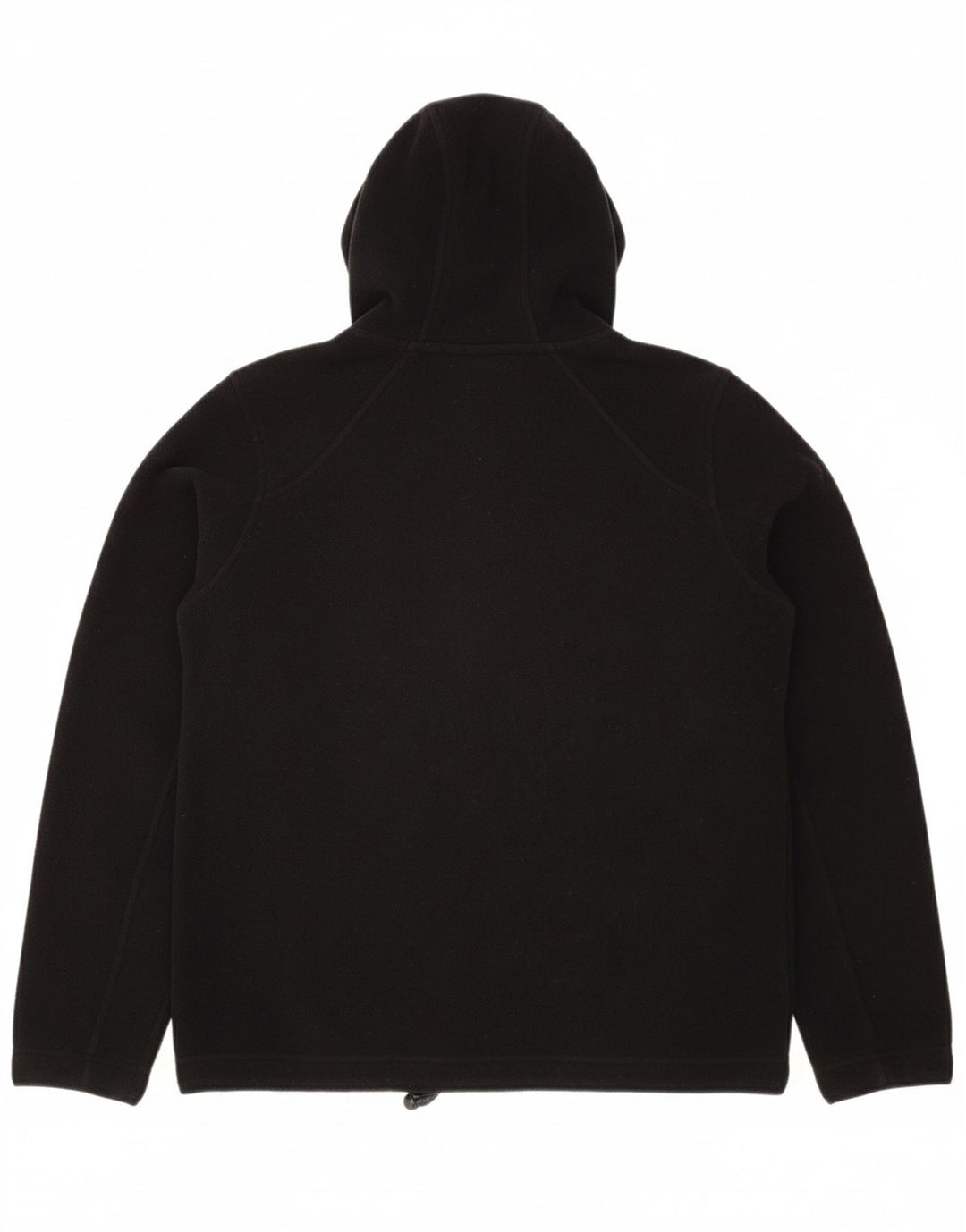 JACK WOLFSKIN Womens Hooded Fleece Jacket UK 10 Small Black Polyester