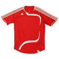 Adidas Herre T-Shirt Top Stor Rød Colourblock Polyester