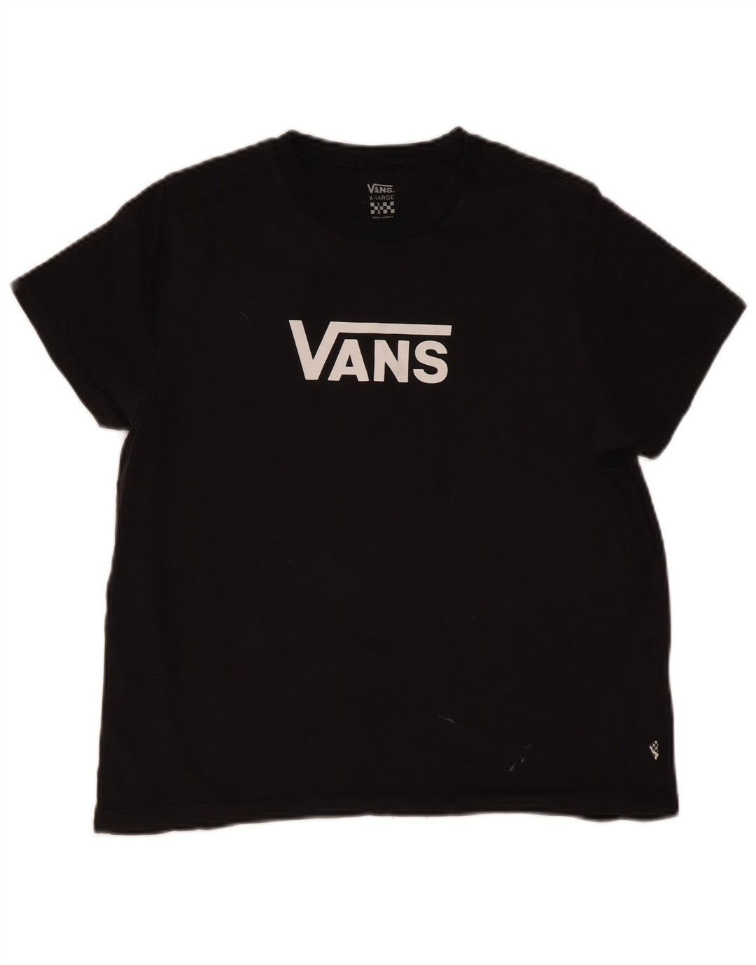 Vans Dame Grafisk T-Shirt Top UK 18 XL Sort