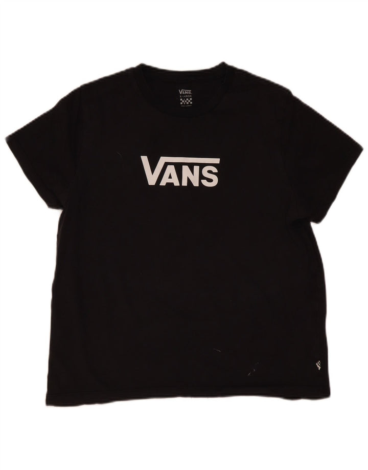 Vans Dame Grafisk T-Shirt Top UK 18 XL Sort