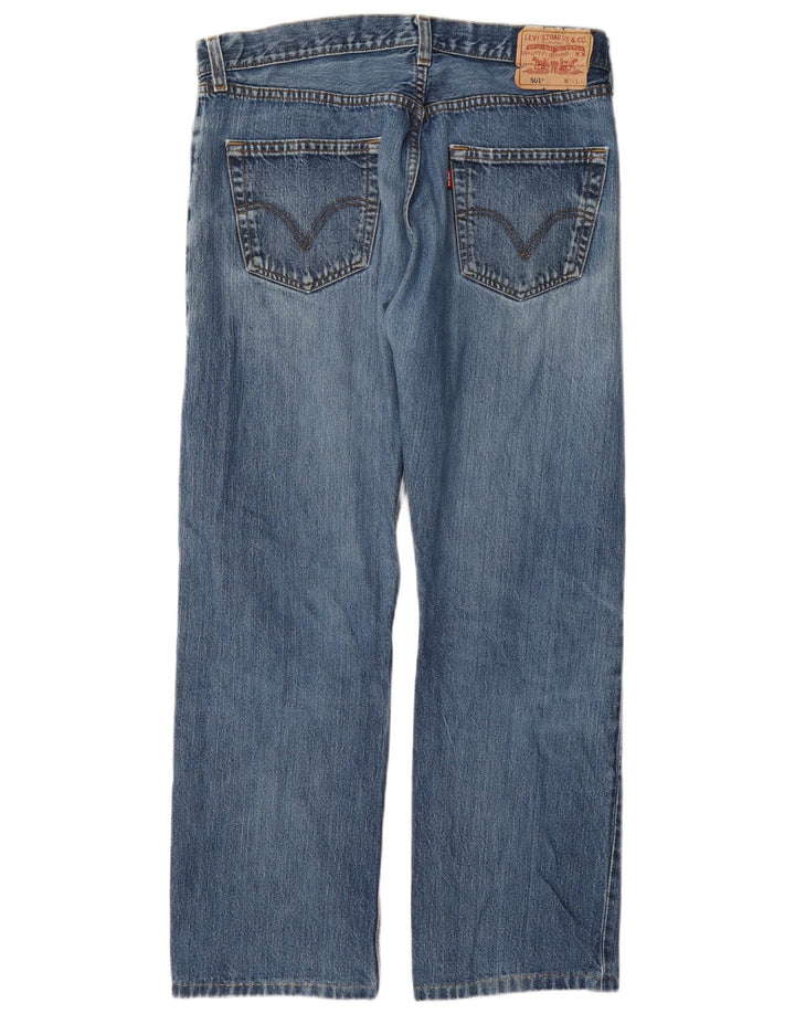 Levi's Herre 501 Straight Jeans W34 L30 Blå