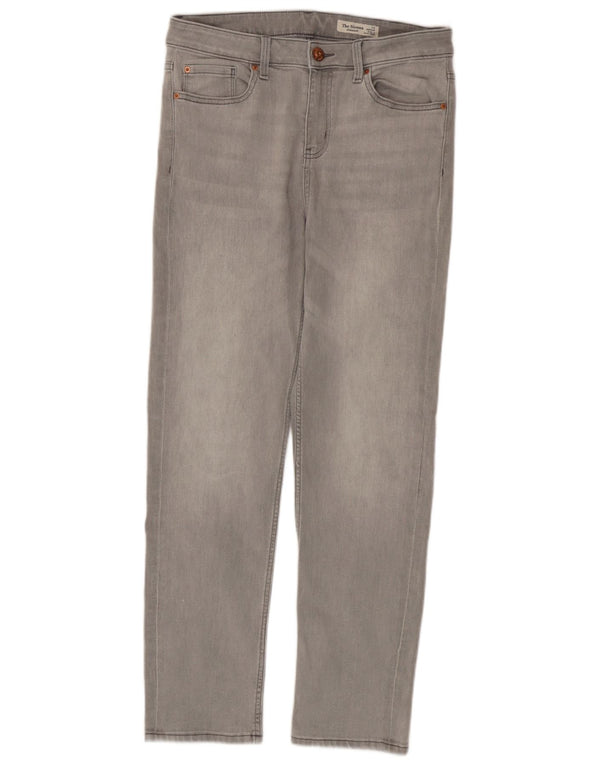 Marks & Spencer Dame The Sienna Straight Jeans UK 12 Medium W30 L29 Grå