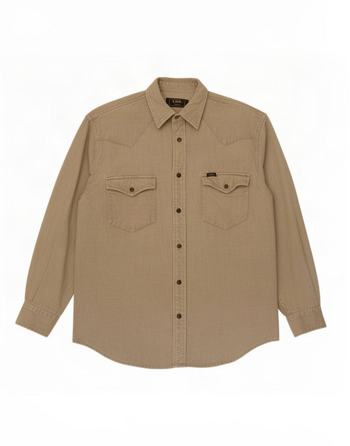 Lee Herre Corduroy skjorte Medium Beige Bomuld
