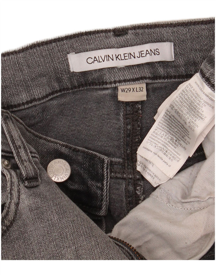 Calvin Klein Herre Slim Jeans W29 L32 Grå Bomuld
