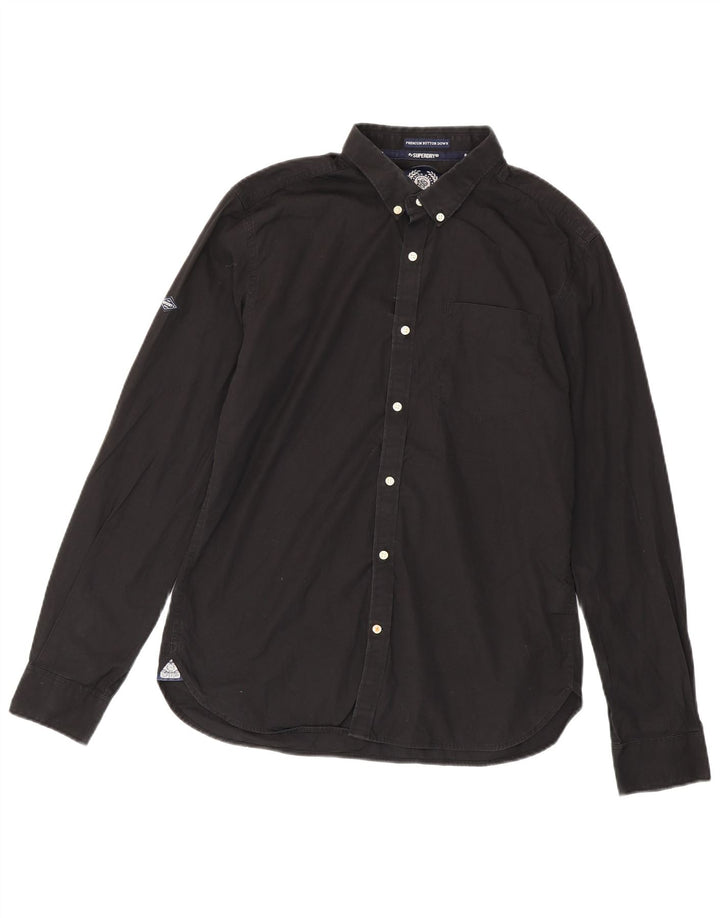 Superdry herreskjorte XL sort bomuld
