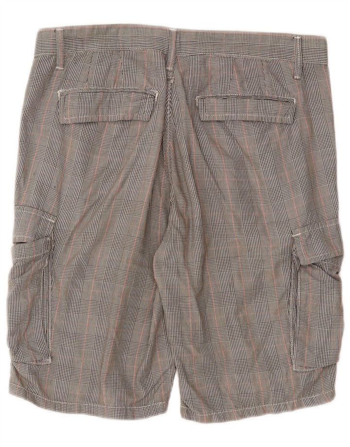 Jaggy Herre Cargo Shorts W33 Medium Grey Houndstooth Bomuld