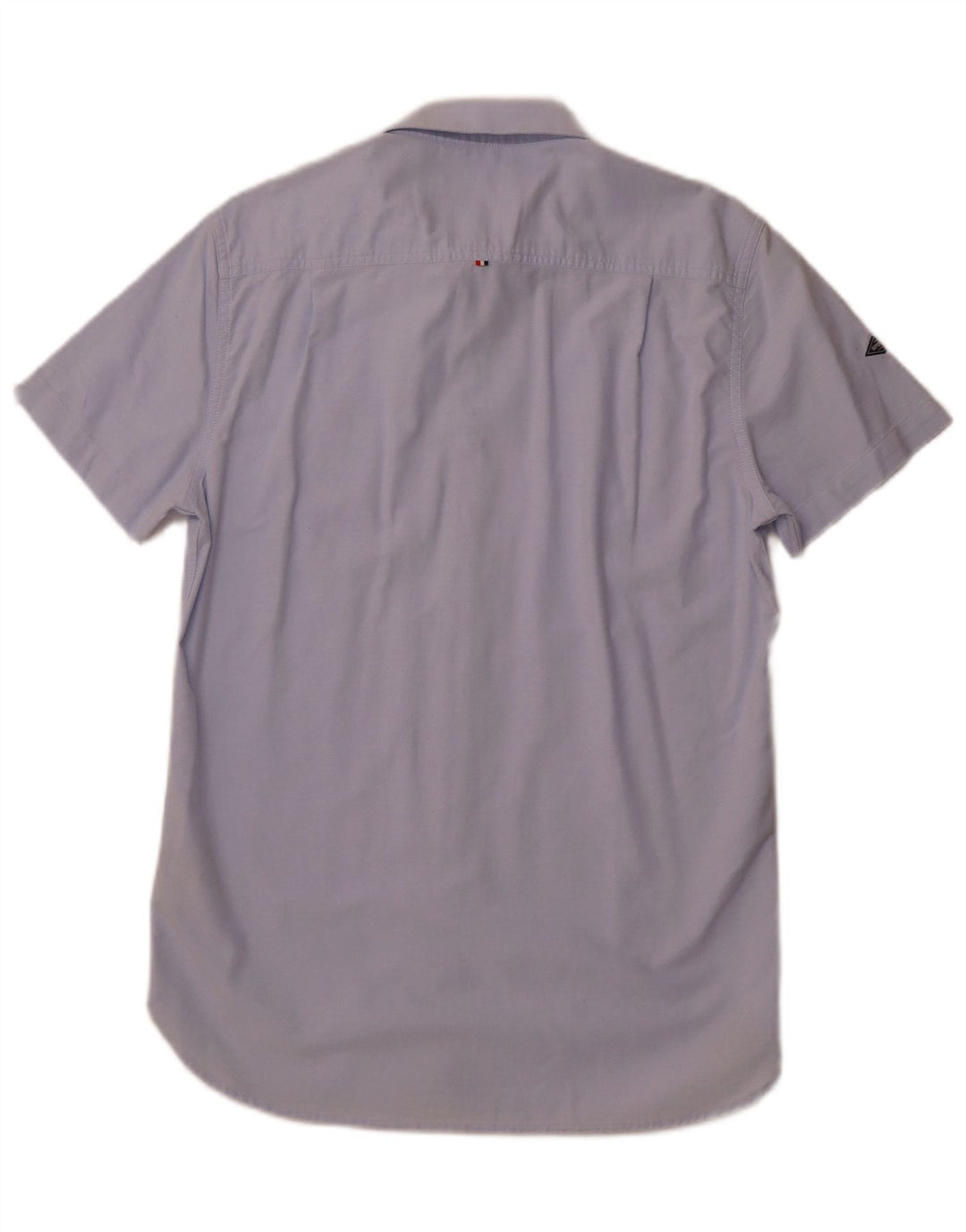 SUPERDRY Kortærmet Herreskjorte Medium Blue Bomuld