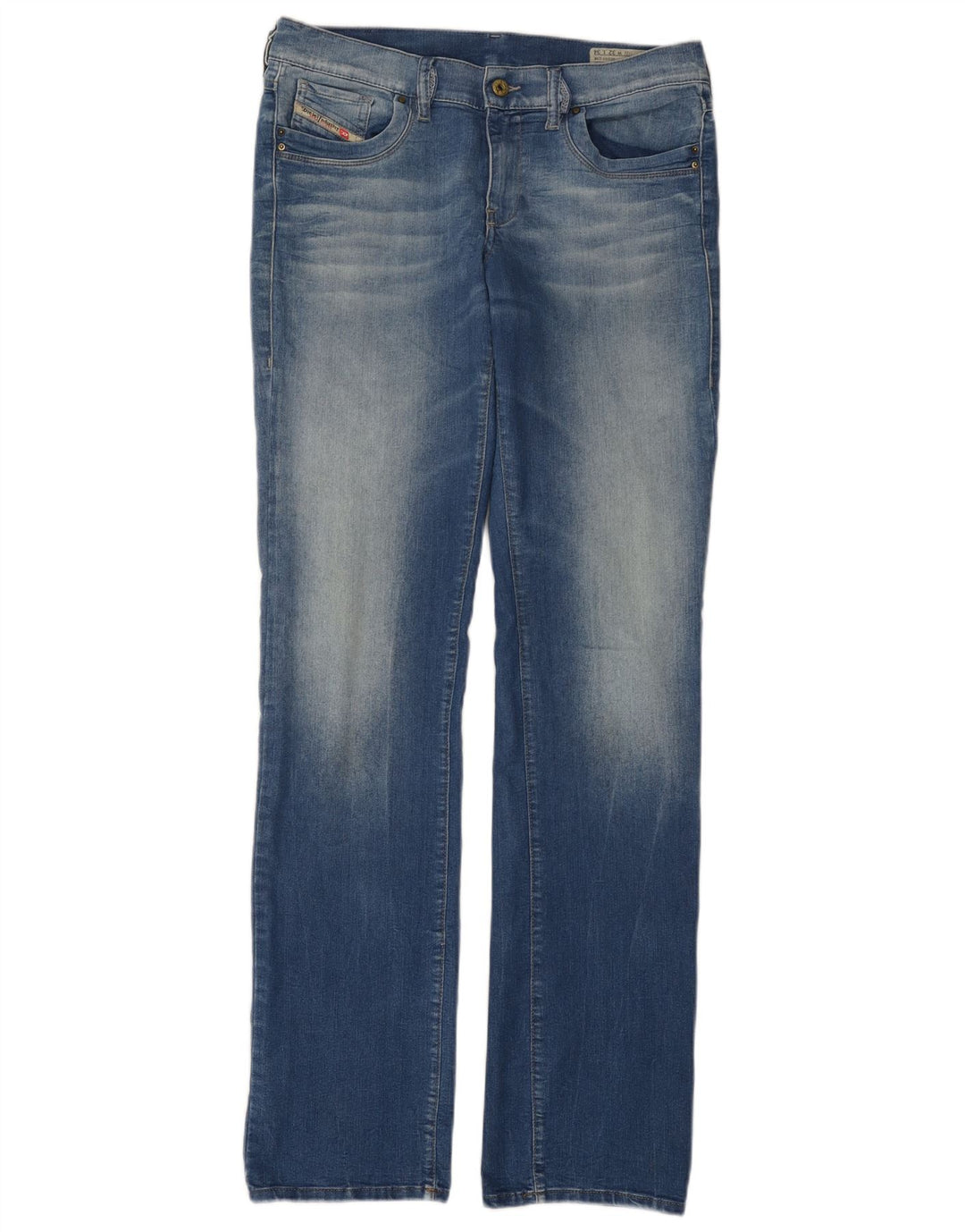 Diesel Dame Ronhoir Regular Bootcut Jeans W32 L34 Blå Bomuld