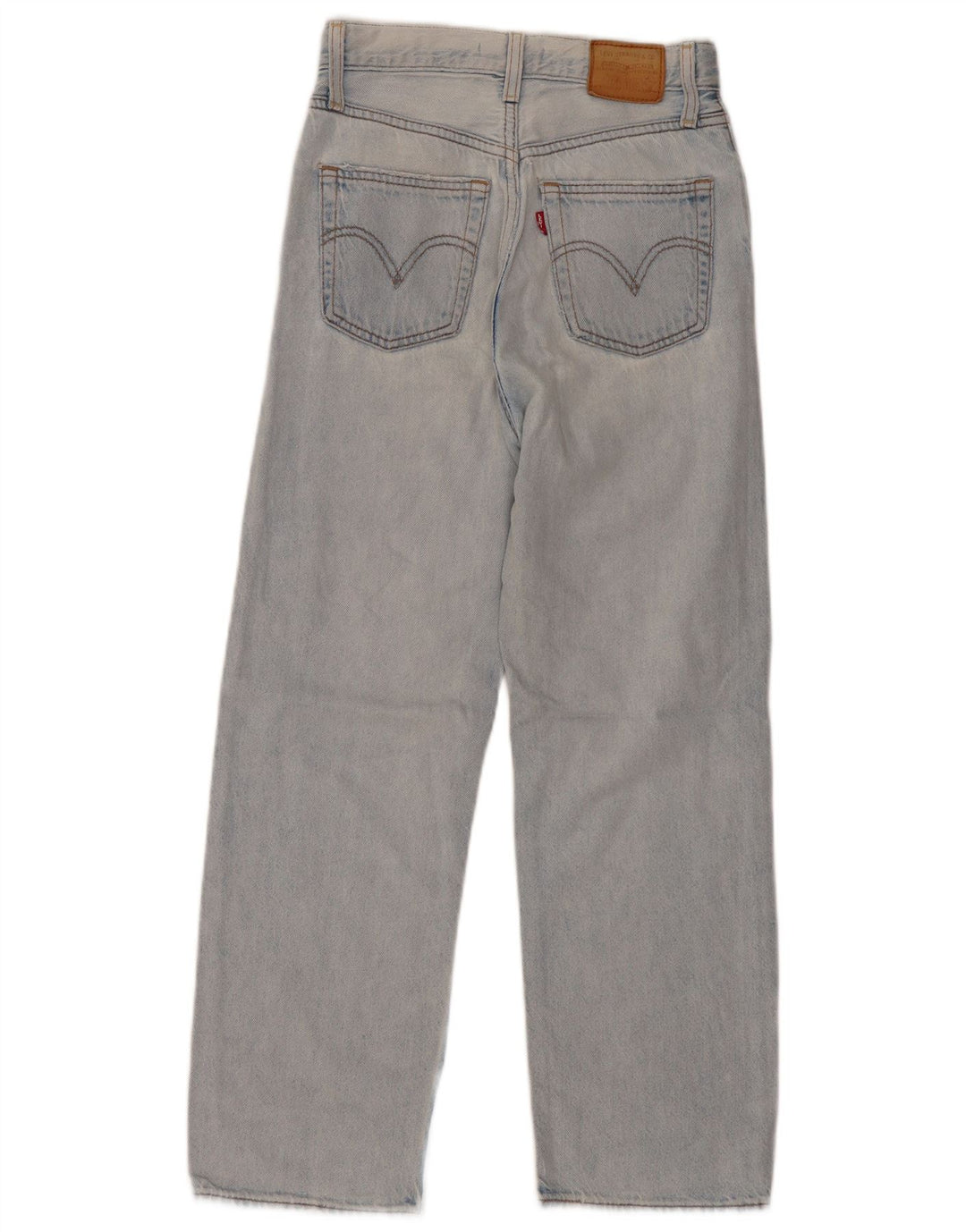 Levi's Dame Ribcage Straight Jeans W24 L26 Blå Bomuld