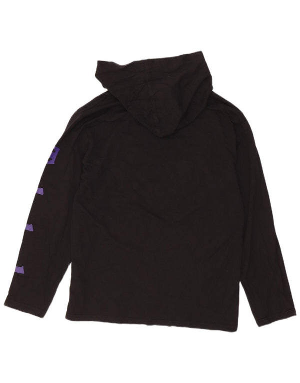 Timberland Boys Grafisk Hoodie Jumper 10-11 år Medium Sort Bomuld