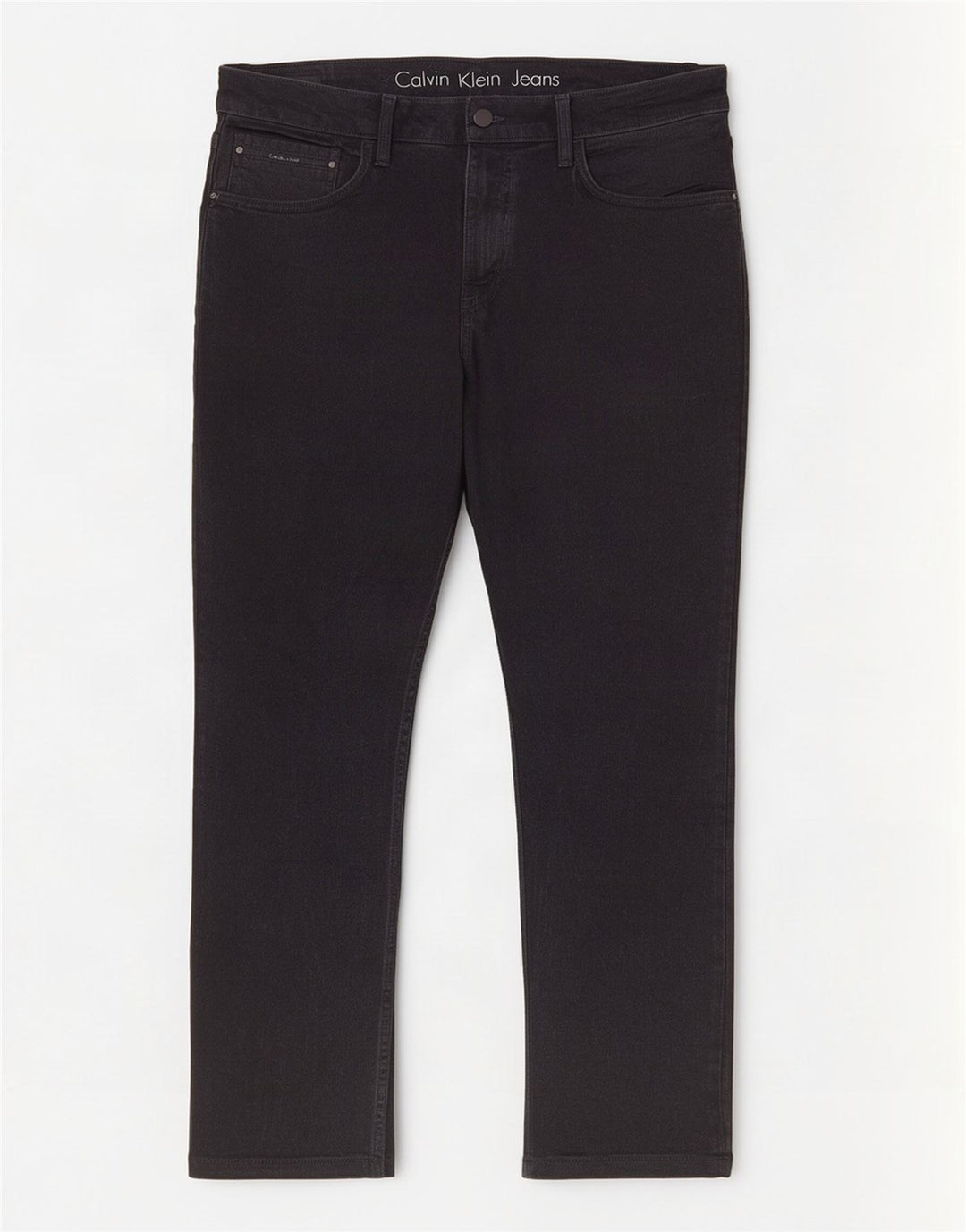Calvin Klein Straight Jeans til mænd W36 L27 sort bomuld