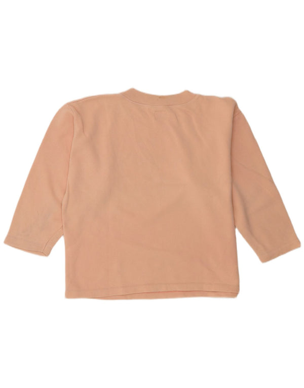 Benetton Womens Grafisk Oversized Sweatshirt Jumper UK 14 Medium Pink