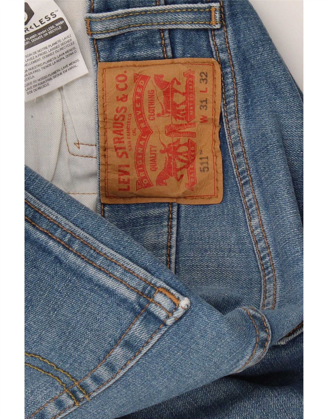 Levi's Herre 511 Slim Jeans W31 L26 Blå
