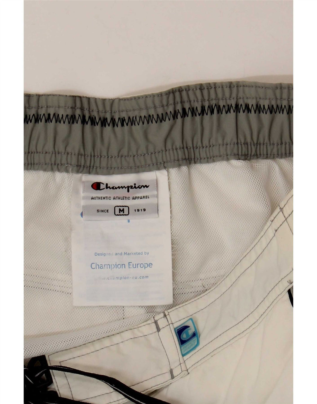Champion Herre svømmeshorts Medium White Colourblock Polyamid