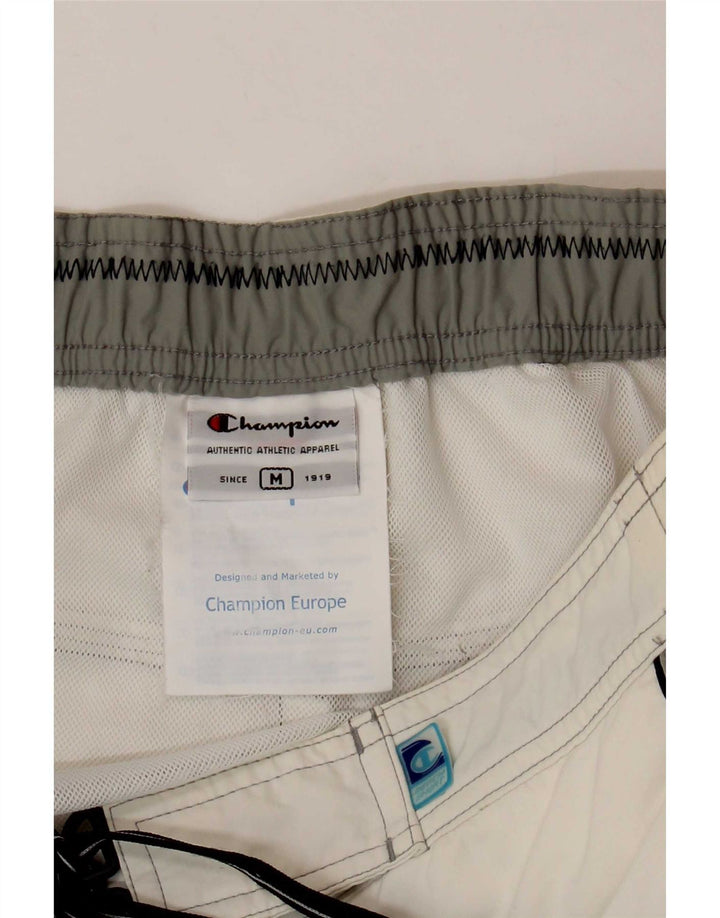 Champion Herre svømmeshorts Medium White Colourblock Polyamid