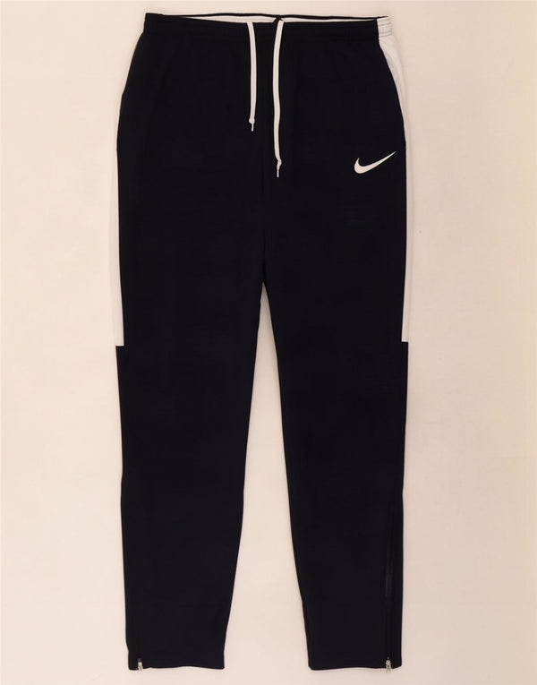 Nike Herre Dri Fit træningsdragt Bukser XL Navy Blue Colourblock Polyester