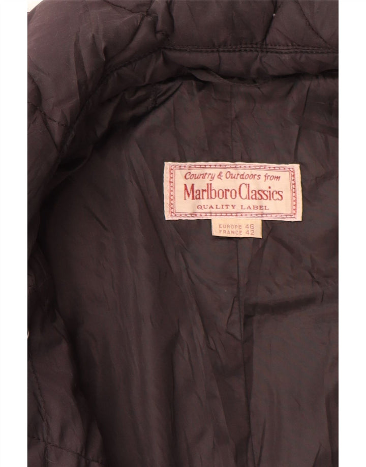 Marlboro Classics Quiltet overfrakke til kvinder EU 42 Large Black