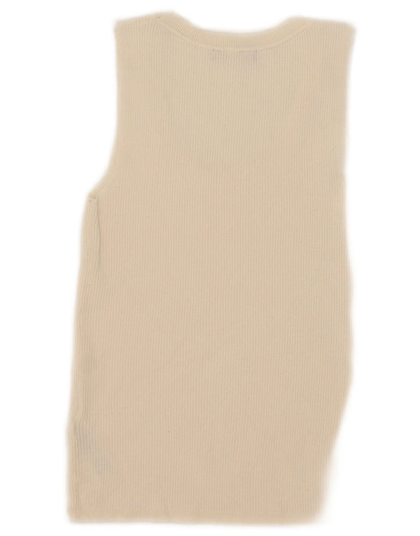 Marks & Spencer Damevest Top UK 12 Medium Beige Viscose