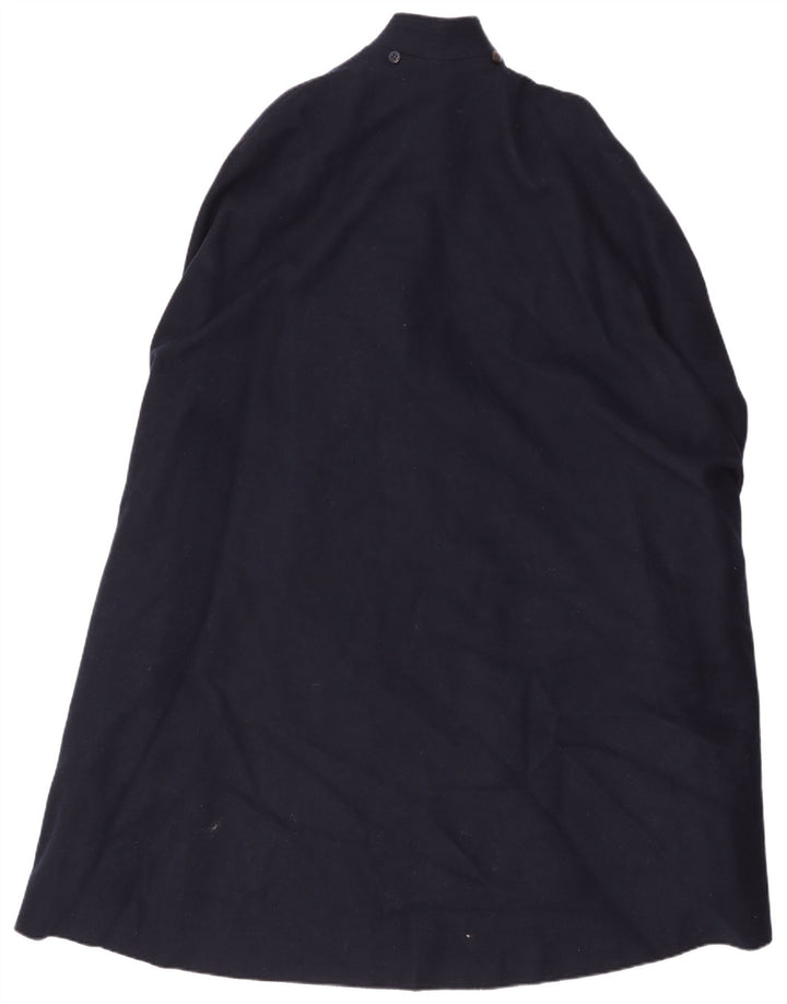 Vintage Dame Capelet Coat IT 42 Medium Navy Blue