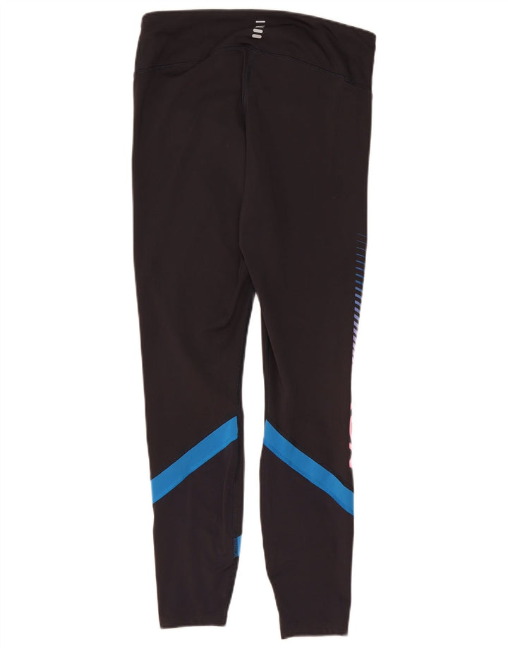 Under Armour Grafiske Leggings til kvinder UK 14 Stor sort farveblok